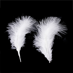 Fashion Feather Costume Accessories, White, 120~190x30~56mm, about 400~500pcs/bag(FIND-Q040-04S)