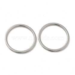 Non-Tarnish 304 Stainless Steel Plain Band Rings, Stainless Steel Color, US Size 6(16.5mm)(RJEW-I101-01A-P)