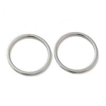 304 Stainless Steel Plain Band Rings, Stainless Steel Color, US Size 6(16.5mm)