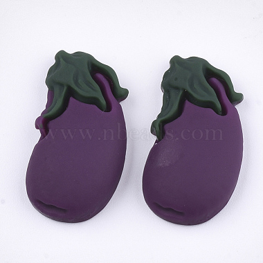 23mm Purple Vegetables Resin Cabochons