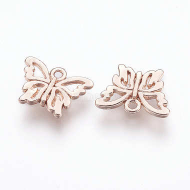 Alloy Butterfly Charms(PALLOY-J218-124RG-3A)-2