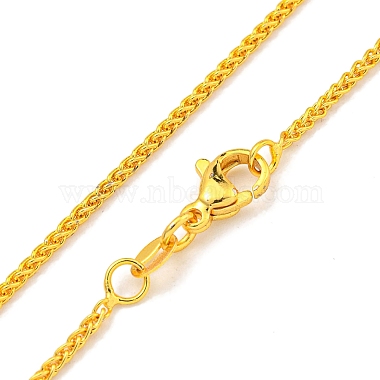 collares de cadena de trigo de latón para mujer(NJEW-G084-21G)-2