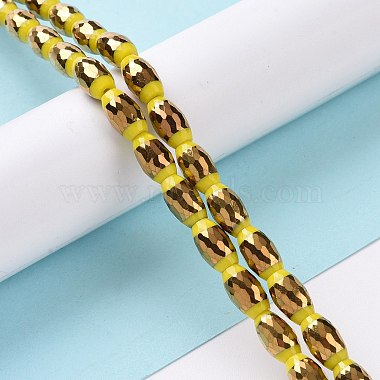 Electroplated Glass Beads Strands(GLAA-P003-D)-3