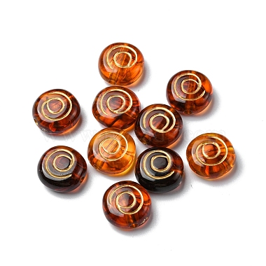 Imitation Amber Transparent Acrylic Beads(MACR-D071-02G)-2