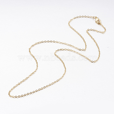 Латунь цепи ожерелья(X-MAK-L009-04G)-2