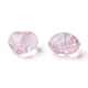 Perles en verre d'argent feuille manuelles(X-SLH12MM06Y)-1