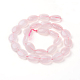 Chapelets de perles en quartz rose naturel(G-G731-14-16x12mm)-2