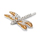 Platinum Alloy Enamel Dragonfly Big Pendants(ENAM-J033-09P)-3
