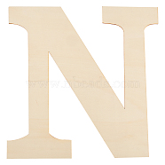 Unfinished Wood Shape, Customizable, Letter, Letter.N, 29.8x29.5x0.2cm(WOOD-CN0001-010N)
