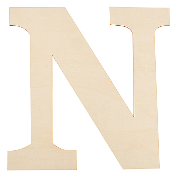 Unfinished Wood Shape, Customizable, Letter, Letter.N, 29.8x29.5x0.2cm