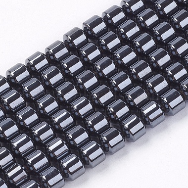 5mm Black Cuboid Non-magnetic Hematite Beads