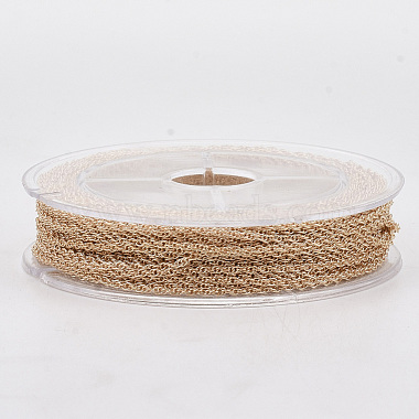 Soldered Brass Coated Iron Rope Chains(CH-T002-04LG)-3