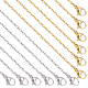 20Pcs 2 Style 304 Stainless Steel Cable Chains Necklaces Set for Men Women(NJEW-NB0001-05)-1