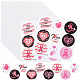Round Dot Breast Cancer Awareness Pink Ribbon Stickers(DIY-WH0409-31)-1