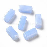 Transparent Acrylic Beads, Two Tone, Cuboid, Cornflower Blue, 13.5x5.5x5.5mm, Hole: 1.6mm, about: 1150pcs/500g(OACR-Z005-13A)