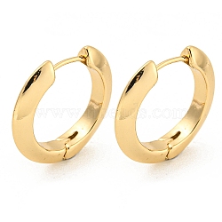 Alloy Hoop Earring, with Steel Pin, Round, Light Gold, 22.5x4x23.5mm(EJEW-P269-17KCG)