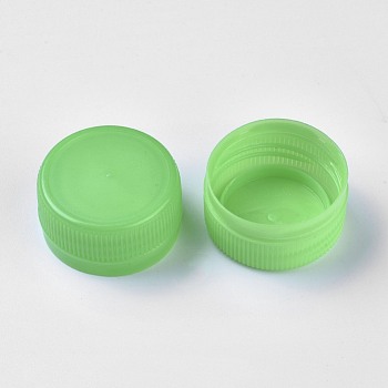 Plastic Bottle Caps, Column, Yellow Green, 32.5x16.5mm, Inner Diameter: 28.5mm, about 95~100pcs/bag