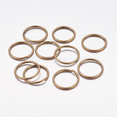 Antique Bronze Ring Iron Close but Unsoldered Jump Rings