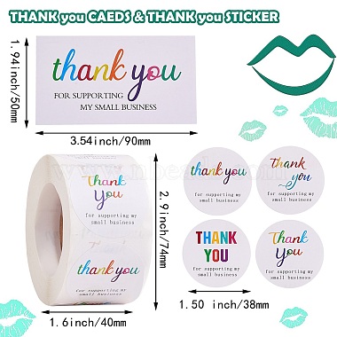 1 Roll Word Thank You Self Adhesive Paper Stickers(DIY-SZ0007-83B)-7