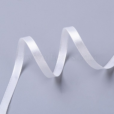 1/4 inch(7mm) White Satin Ribbon Wedding Sewing DIY(X-RC012-42)-3