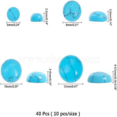 Synthetic Turquoise Cabochons(G-AR0001-02)-2