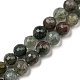 brins de perles de pierre de sang afican naturel(G-C079-B02-01)-1