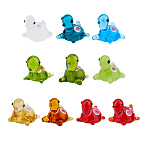 10Pcs 10 Colors Handmade Lampwork Beads, Turtle, Mixed Color, 18.5~20x14.5~17.5x16.5mm, Hole: 1.8mm, 1pc/color(LAMP-HS0001-02)
