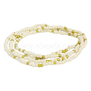 Colorful Multilayered Beaded Beach Chain for Women's Bohemian Summer Style, Beige, size 1(ST0017758)