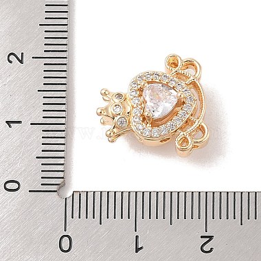 Golden Brass Micro Pave Cubic Zirconia Beads(KK-B100-036G)-4