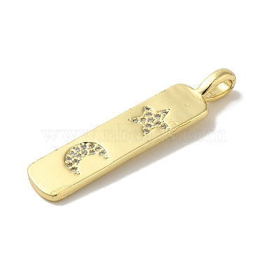 Brass Micro Pave Cubic Zirconia Pendants(KK-Z042-15G-01)-2