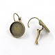 Brass Leverback Earring Findings(KK-C1244-M)-2