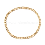 Ion Plating(IP) 304 Stainless Steel Curb Chains Necklace for Women, Golden, 24.09 inch(61.2cm)(NJEW-E155-01G)