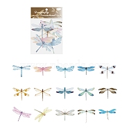 30Pcs PET Self-Adhesive Decorative Stickers, Waterproof Decals for DIY Scrapbooking, Kid's Art Craft, Dragonfly, 90x100mm(WG24842-04)
