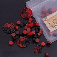 Sealing Wax Particles, for Retro Seal Stamp, Octagon, Dark Red, 9mm, about 100pcs/bag(PW-WG61666-28)