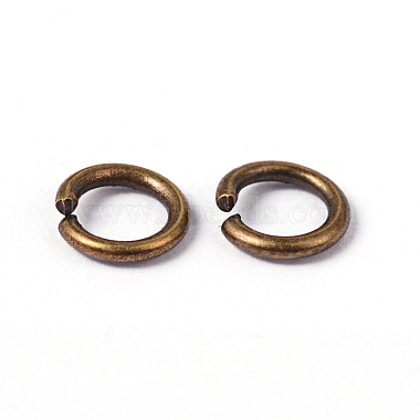90pcs Antique Bronze Brass Jump Rings(X-JRC6MM-AB)-2