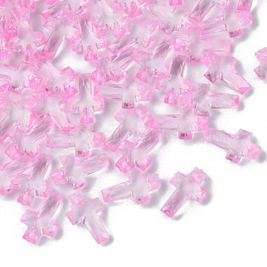 Pink Cross Acrylic Pendants