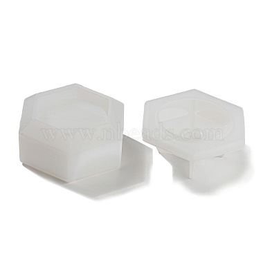 Hexagon Shape Candle Jar Molds(DIY-K073-03)-3