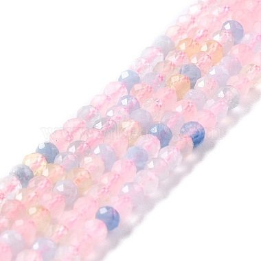 Rondelle Morganite Beads
