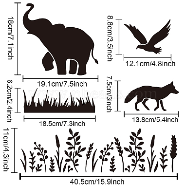 PET Hollow Out Drawing Painting Stencils(DIY-WH0427-0006)-3