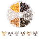 210Stück 6 Farben 3-Perlenkappen aus Eisen mit Blütenblättern(IFIN-CJ0001-66)-1
