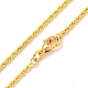 Brass Wheat Chain Necklaces for Women(AJEW-G057-01G)-2