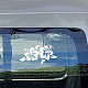 4pcs 4 styles d'autocollants de voiture auto-adhésifs imperméables pour animaux de compagnie(DIY-WH0308-225A-005)-5