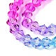 Gradient Color Baking Paint Glass Bead Strands(X-DGLA-A039-T6mm-A08)-3