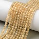 perles de grenat jaune naturel(G-Z129-C01-4mm-01)-1