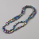 Electroplate Glass Beads Strands(EGLA-WH0001-13B)-2