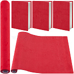 Faux Suede Book Covers, Notebook Wraps, Rectangle, Red, 300x1300mm(DIY-WH20032-18A-112)