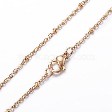 304 Stainless Steel Cable Chain Necklaces(NJEW-P147-06)-4