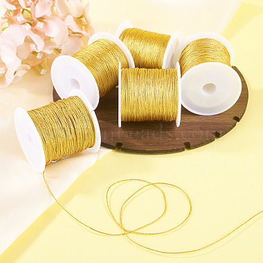 5 Rolls 5 Sizes Round PET Metallic Thread(MCOR-TA0001-02B)-5