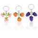3Pcs 3 Styles Plastic Keychains(KEYC-GF0001-25)-7