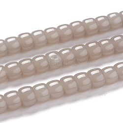 K9 Glass Beads Strands, Imitation Jade Glass Beads, Column, Gainsboro, 8~8.5x5.5~6mm, Hole: 1.4mm, about 67pcs/Strand, 15.83 inch(40.2cm)(GLAA-K039-C03)
